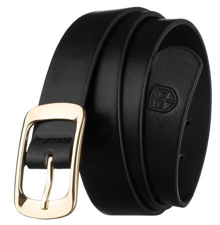 Pasek męski skórzany PTN LTP-BUF BLACK