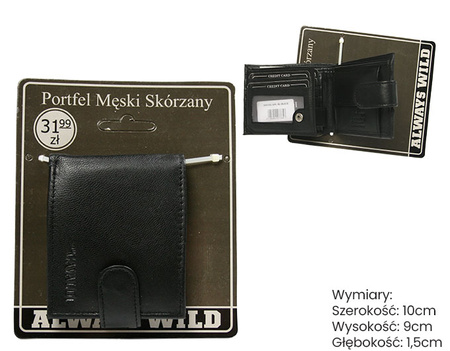 Portfel męski skórzany Blister