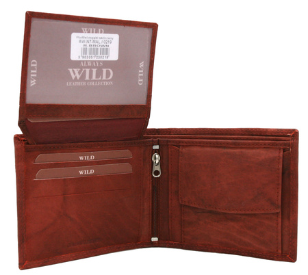 Portfel męski skórzany AW-N7-MAL R.Brown