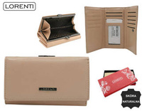 Portfel damski skórzany 55020-CIS-3542 BEIGE