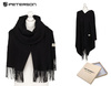Large Women's Scarf with Fringes Peterson PTN SPV73 Black