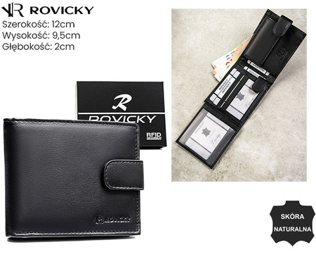 Portfel męski skórzany 0002-RVD Black