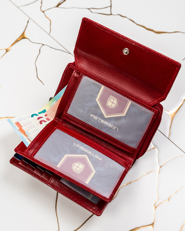 Gift Set: Wallet and Keyring by Peterson PTN SET-D-69-KCS RED