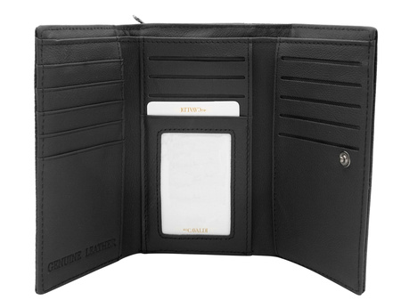 Portfel damski skórzany H29-1-SH9 Black