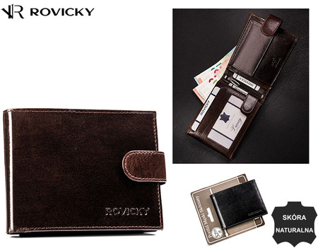 Portfel męski skórzany N992L-RPVT-BL Brown