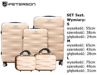 PTN 5806-SET Gold suitcase set