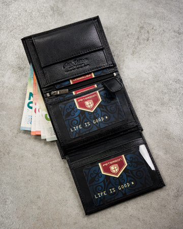 Portfel męski skórzany PTN N4-SPDM Black