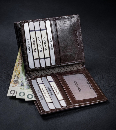 ROVICKY PC-106-BAR RFID leather wallet