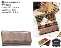 Portfel damski skórzany PTN 72401-PR Gray