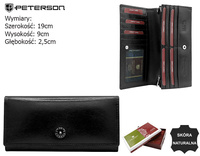 Portfel damski skórzany PTN 1680133-TVT Black