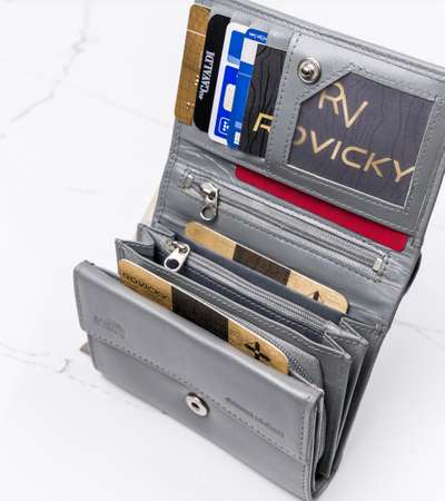 Portfel skórzany RD-02-GCL Gray