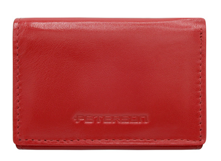 Portfel skórzany RFID PETERSON PTN RD-SWZX-86-GCL Red