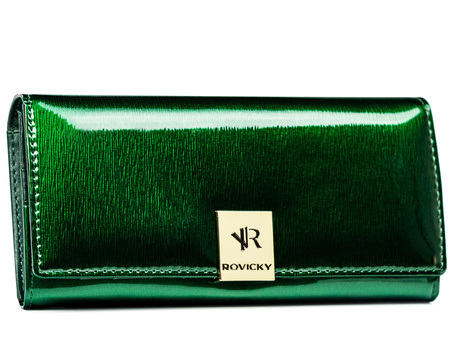 Portfel skórzany ROVICKY RH-27A-1-SH Green