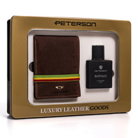 PETERSON ZM42 leather wallet and toilet water