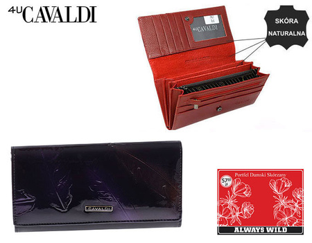 Portfel damski skóra+PU PN27-YM-BL Purple