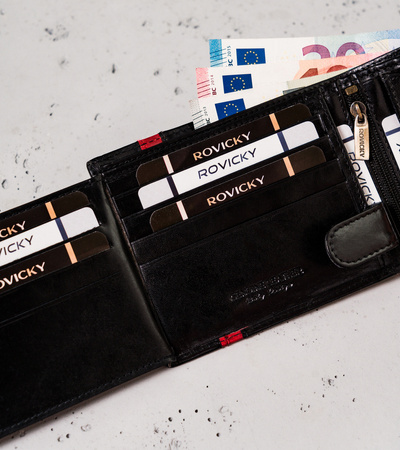 Portfel skórzany RFID ROVICKY N992-RVTP