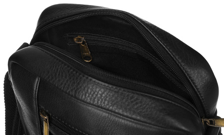 Leather bag PTN 8022-NDM BLACK