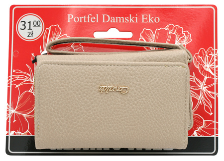 Portfel damski na blistrze 2302-D8 L.KHAKI