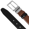 Gift Set: Reversible Men's Leather Belt + 2 Buckle PTN KL-B003 Peterson