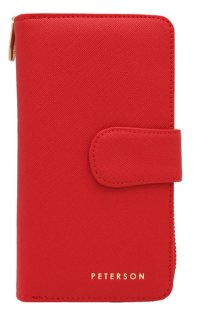 Portfel z eko skóry RFID PETERSON PTN 008-SAF