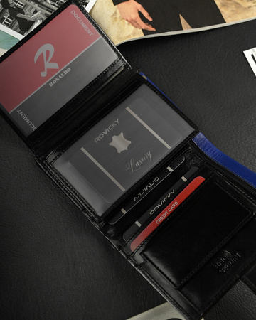 RONALDO D1072L-VT RFID leather wallet