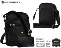 Torba skórzana + Etui PTN M23E-OPU Black