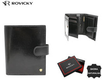 Portfel skórzany RFID ROVICKY 22316L-VT-RVT Black