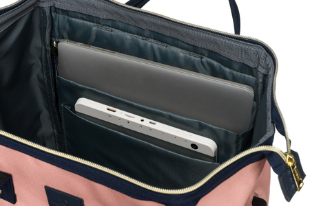 Plecak PTN ALFA Navy+Pink