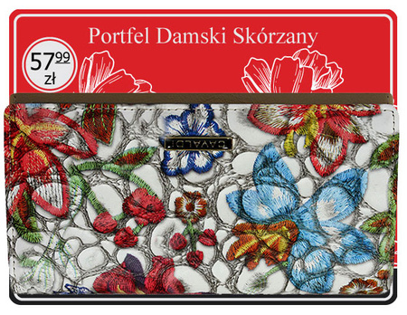 Portfel skóra + PU PN29-FL-BL Multi