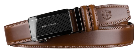 Pasek męski skórzany PTN A018-AS Brown