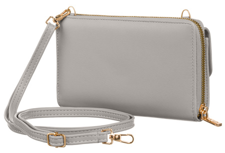 Torebka-portfel PU M-11-7942 Gray