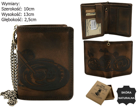 Portfel męski skórzany N4C-VIN-M BROWN