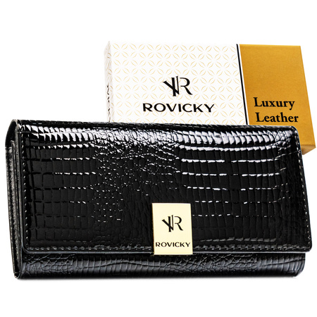 Portfel damski skórzany RH-24A-1-RS Black