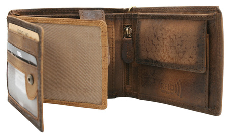 Portfel skórzany N992C-VIN-08 Brown