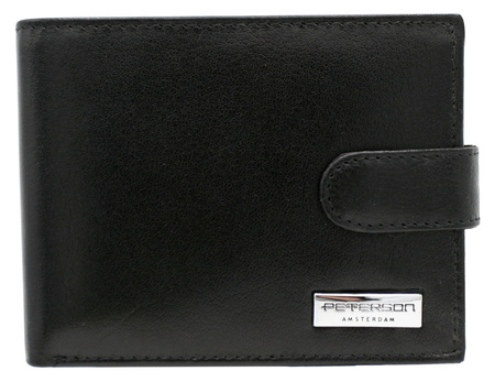 Portfel męski skórzany PTN 304Z-PR 2-1-1 Black