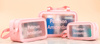 Leatherette make up bags set PETERSON PTN KOS-3W1