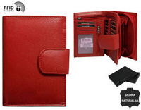 WOMEN'S leather wallet RD-05-GCL-NL Red