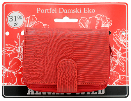 Portfel damski PU A-030B-BL Red