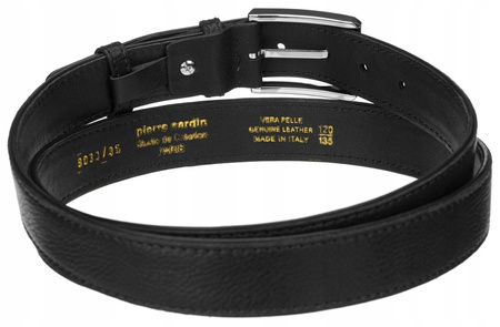 Gift Set of Genuine Leather: Wallet and Belt with Traditional Buckle - Pierre Cardin ZM-PC28