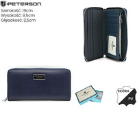 Portfel damski skóra+PU PTN PX25-F773 Navy