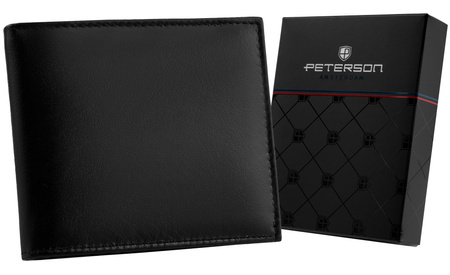 Portfel męski skórzany PTN N01-BCF Black