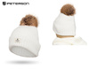 Ciepła czapka damska z domieszką angory PETERSON PTN HAT-08 White