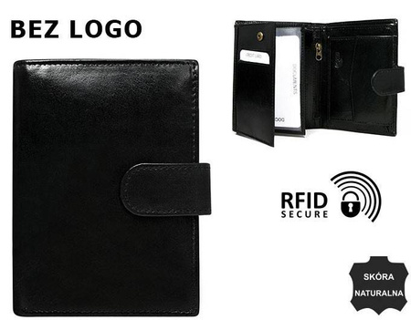 Portfel skórzany RFID NO LOGO BLM-04L-CFL-NL
