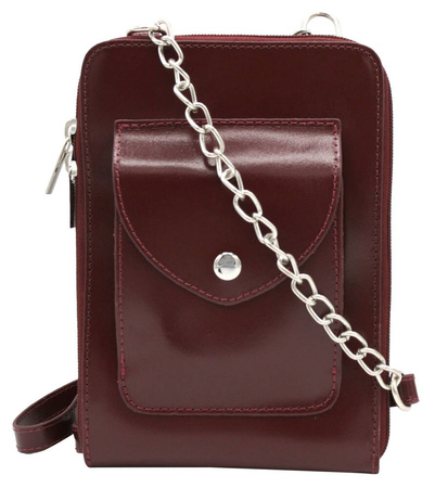 Leather bag 4822-SB Cherry