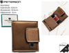 Portfel damski skóra naturalna+PU PTN PS329-HNL Brown