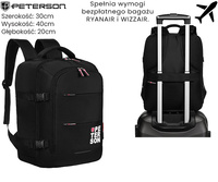 Plecak podróżny PTN PLG-01-D Black+Red