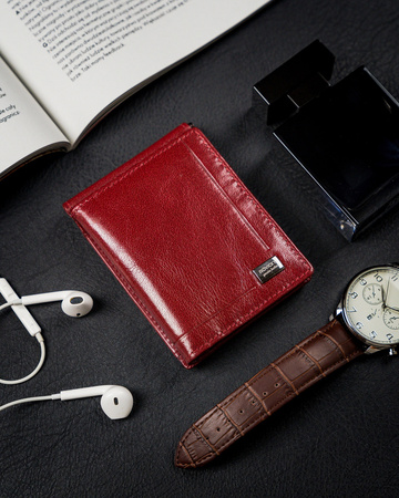 Portfel skórzany CPR-034-BAR Red