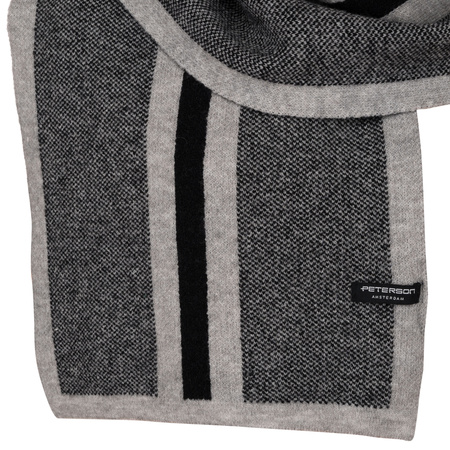 Elegant men's scarf by Peterson PTN SA100-03 Black