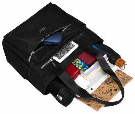 Women's shopper bag PTN CTY-06 Black