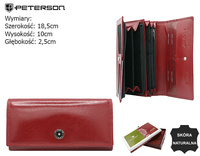Portfel damski skórzany PTN 1680144-TVT Red